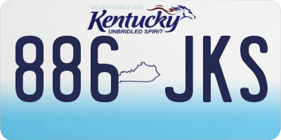 KY license plate 886JKS
