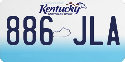 KY license plate 886JLA