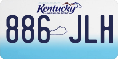 KY license plate 886JLH