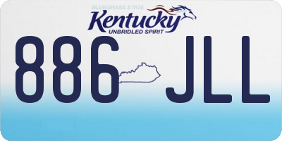 KY license plate 886JLL