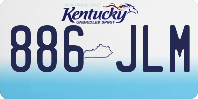 KY license plate 886JLM