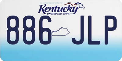 KY license plate 886JLP
