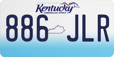 KY license plate 886JLR