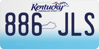 KY license plate 886JLS