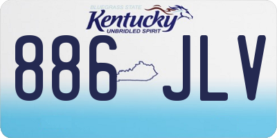 KY license plate 886JLV