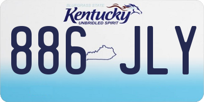 KY license plate 886JLY