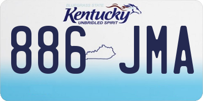 KY license plate 886JMA