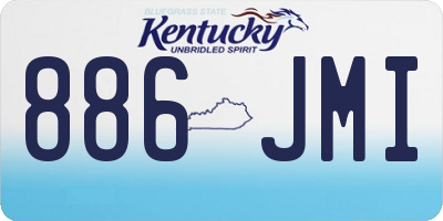 KY license plate 886JMI
