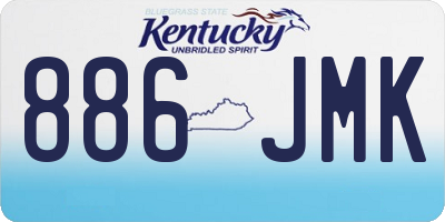 KY license plate 886JMK