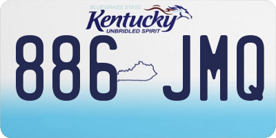 KY license plate 886JMQ