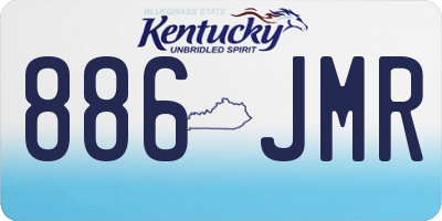 KY license plate 886JMR