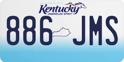 KY license plate 886JMS