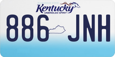 KY license plate 886JNH