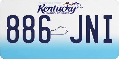 KY license plate 886JNI