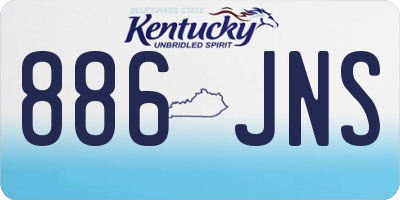 KY license plate 886JNS