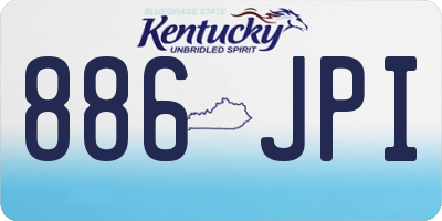KY license plate 886JPI