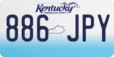 KY license plate 886JPY