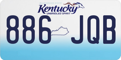 KY license plate 886JQB