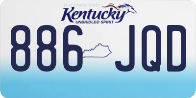 KY license plate 886JQD