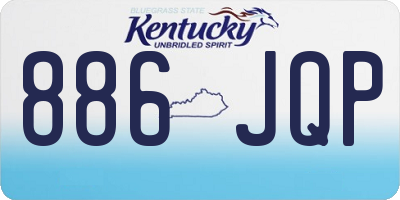 KY license plate 886JQP