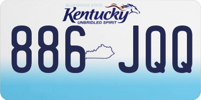 KY license plate 886JQQ