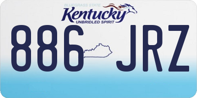 KY license plate 886JRZ