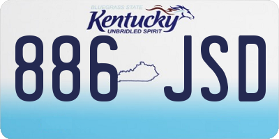 KY license plate 886JSD