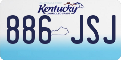 KY license plate 886JSJ
