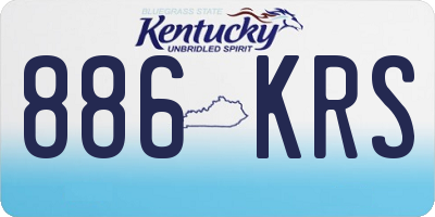 KY license plate 886KRS