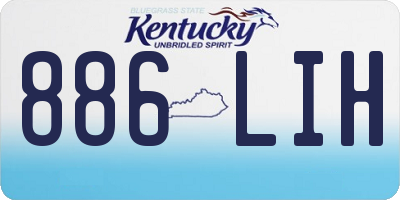 KY license plate 886LIH