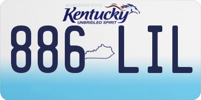 KY license plate 886LIL