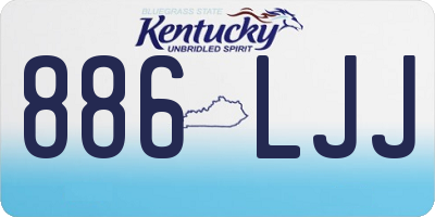 KY license plate 886LJJ