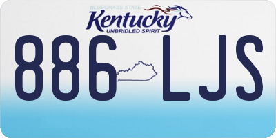 KY license plate 886LJS