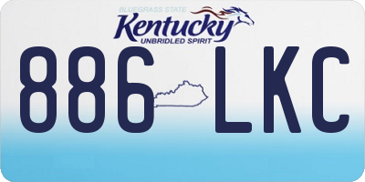 KY license plate 886LKC