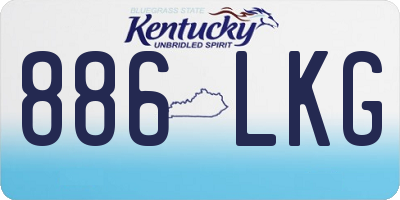 KY license plate 886LKG