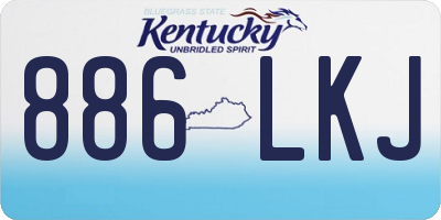 KY license plate 886LKJ