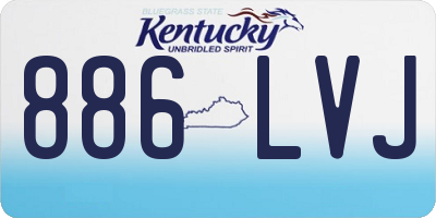 KY license plate 886LVJ
