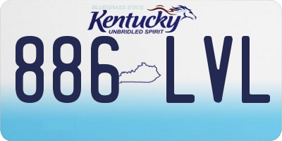 KY license plate 886LVL