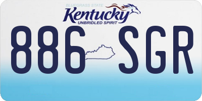 KY license plate 886SGR