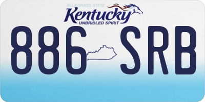KY license plate 886SRB