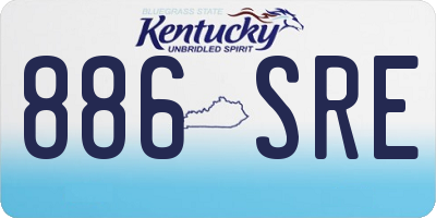 KY license plate 886SRE