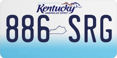 KY license plate 886SRG