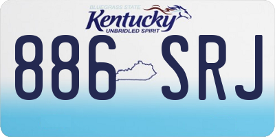KY license plate 886SRJ
