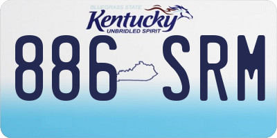 KY license plate 886SRM
