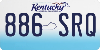 KY license plate 886SRQ