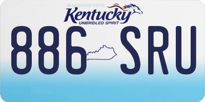 KY license plate 886SRU