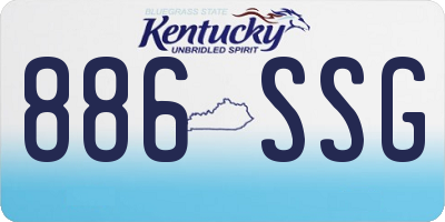 KY license plate 886SSG