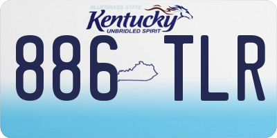 KY license plate 886TLR