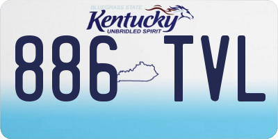 KY license plate 886TVL
