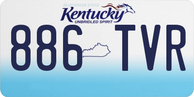 KY license plate 886TVR